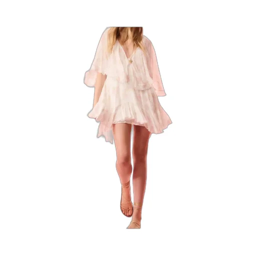Avaline Ruffled Floral-Print Dress