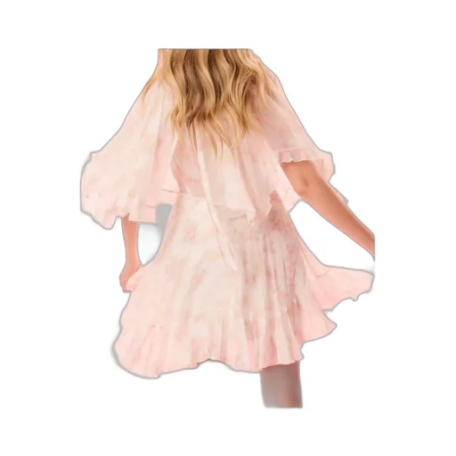 Avaline Ruffled Floral-Print Dress