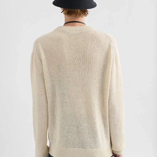 Silk Blend Crew-Neck Sweater