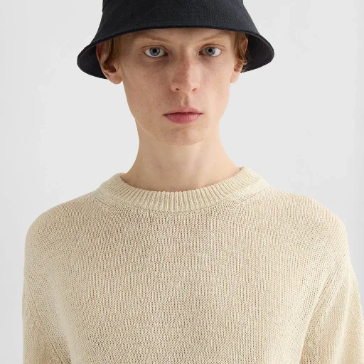 Silk Blend Crew-Neck Sweater