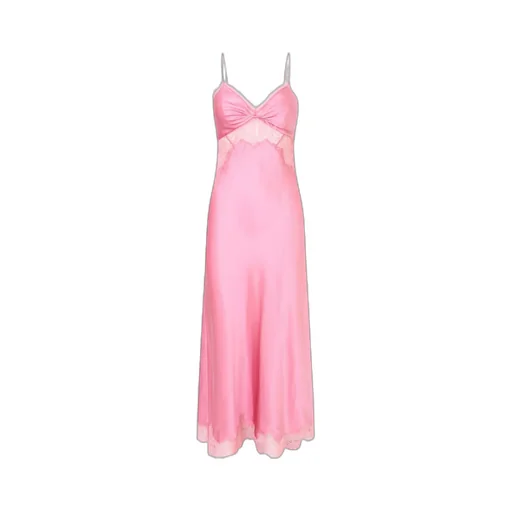 Orianna Lace-Trimmed Slip Maxi Dress