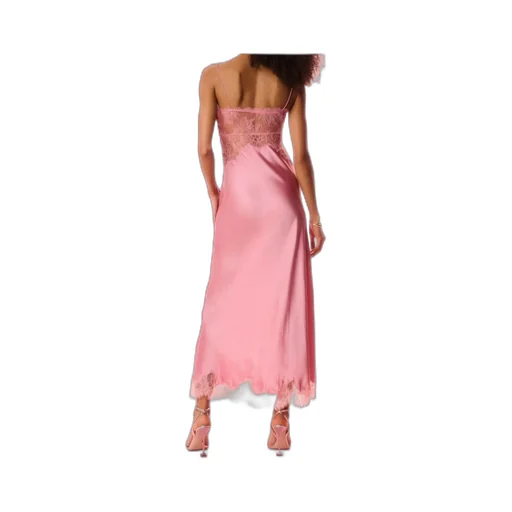 Orianna Lace-Trimmed Slip Maxi Dress