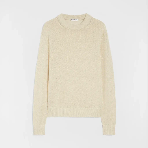 Silk Blend Crew-Neck Sweater