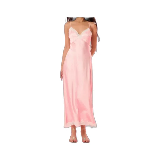 Manuela Lace-Trimmed Polka-Dot Maxi Dress