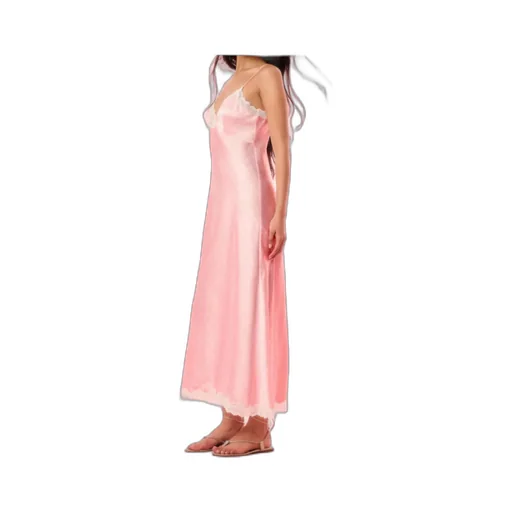 Manuela Lace-Trimmed Polka-Dot Maxi Dress