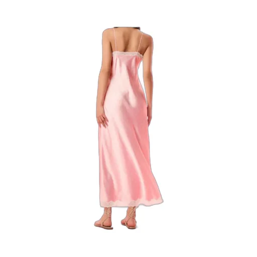Manuela Lace-Trimmed Polka-Dot Maxi Dress