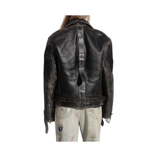 Long Sleeve Leather Jacket