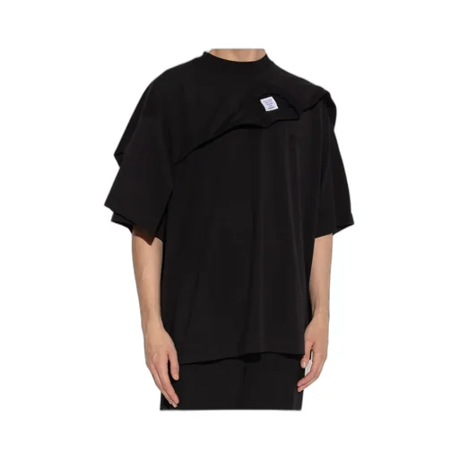 Vetements Logo Embroidered Short-Sleeved T-Shirt