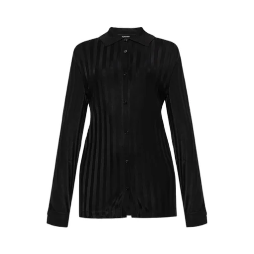 Tom Ford Stripe Pattern Button-Up Shirt