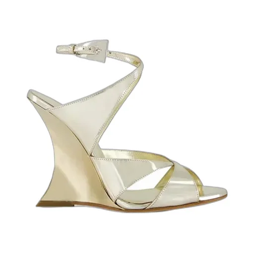 Round Toe Wedge Sandals