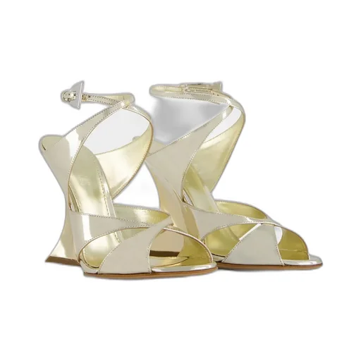 Round Toe Wedge Sandals