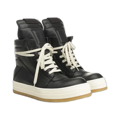 Geobasket Padded Leather High-Top Sneakers