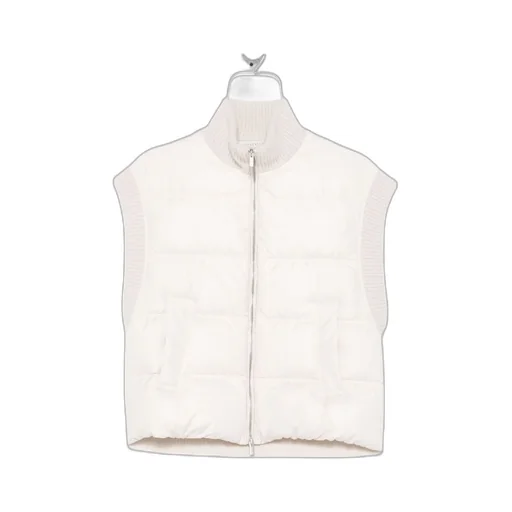 Peserico Lurex Tricot And Down Vest