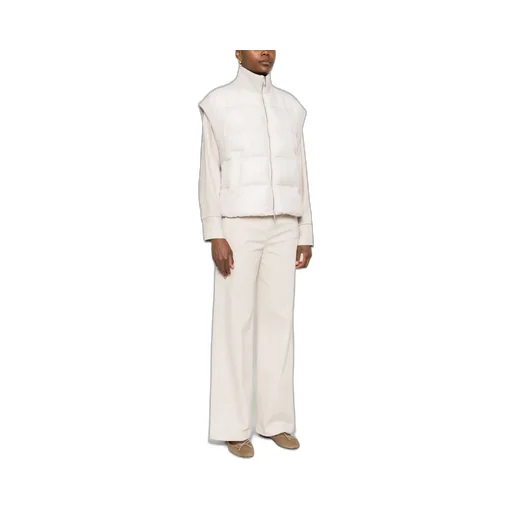 Peserico Lurex Tricot And Down Vest