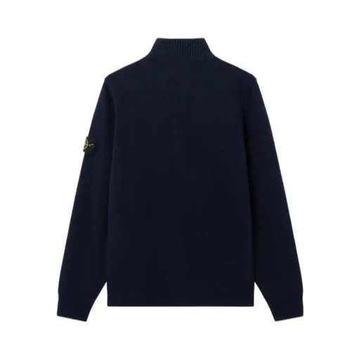 Stone Island Logo Patch High Neck Sweater