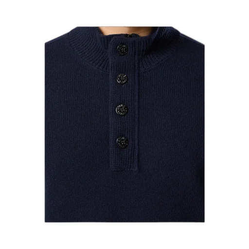 Stone Island Logo Patch High Neck Sweater