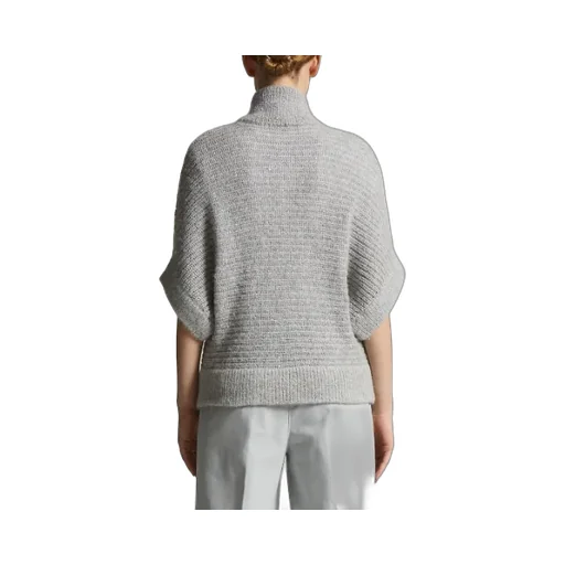 Peserico Zip-Up Short-Sleeve Cardigan