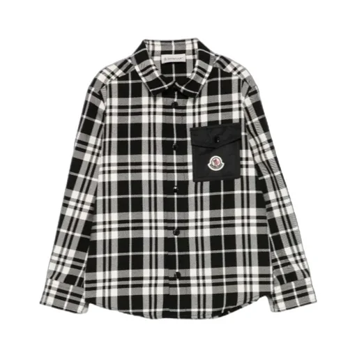 Moncler Enfant Checked Pocket Detail Shirt