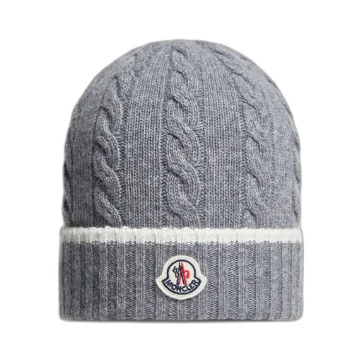 Stripe-Trimmed Wool Beanie
