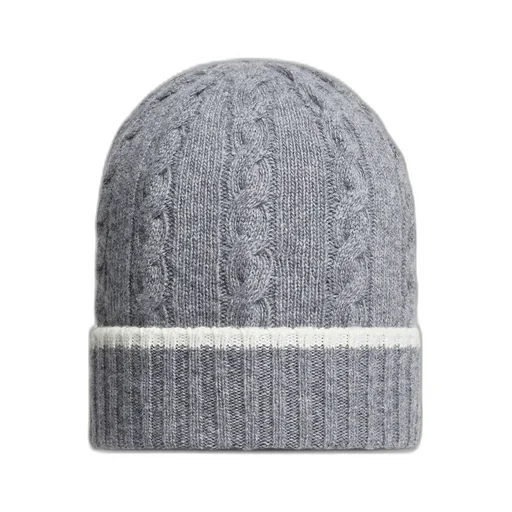 Stripe-Trimmed Wool Beanie
