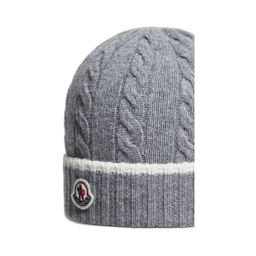 Stripe-Trimmed Wool Beanie