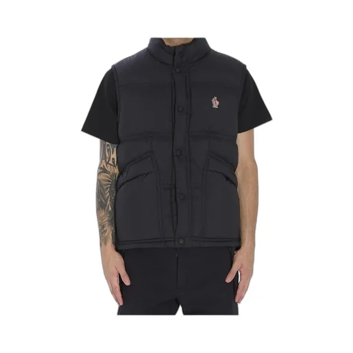 Moncler Grenoble Aul Logo Embroidered Ski Gilet