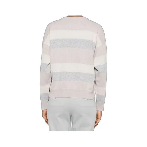 Peserico Striped Beaded Knitwear