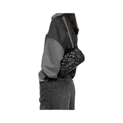 Quilted Logo Shoulder Bag