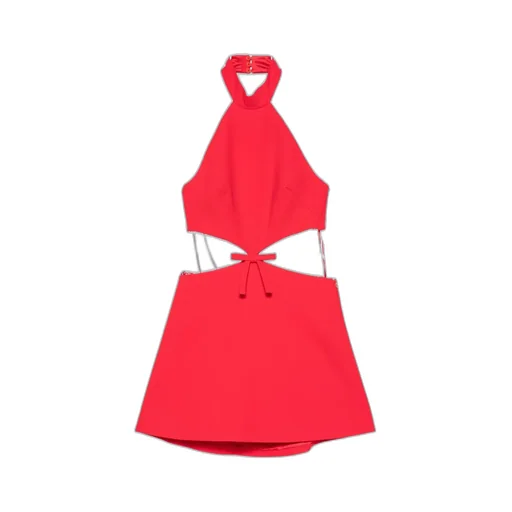 Halterneck Cut-Out Mini Dress