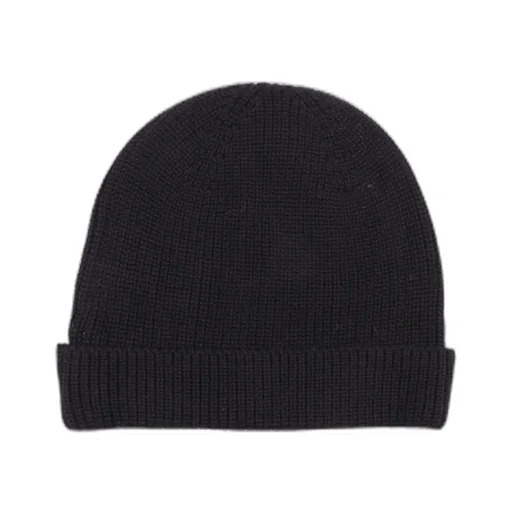 Palm Angels Kids Logo Embroidered Turn-Up Brim Beanie