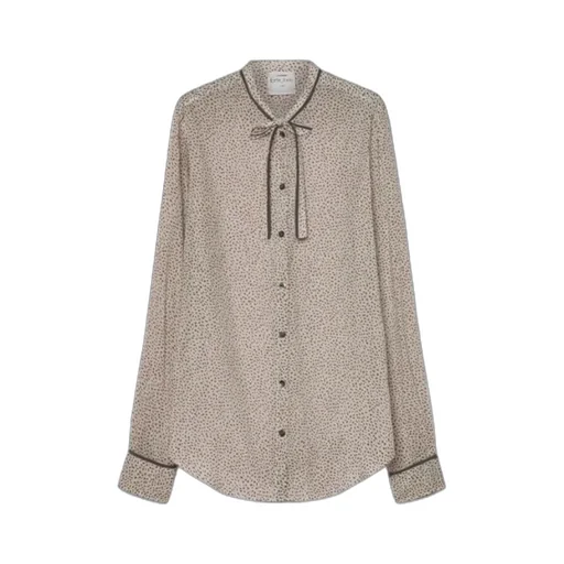 “Les Petits Pois” Shirt In Voile With Bow Detail