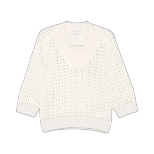 Peserico Open-Knit Three-Quarter Sleeves Jumper