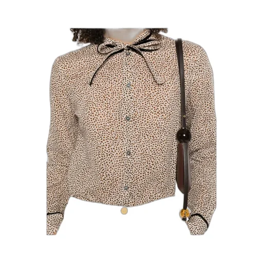 “Les Petits Pois” Shirt In Voile With Bow Detail