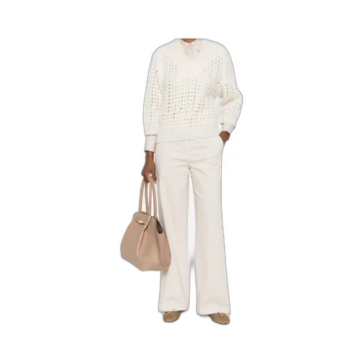 Peserico Open-Knit Three-Quarter Sleeves Jumper
