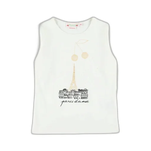 Bonpoint Eiffel-Tower And Cherry Printed T-Shirt