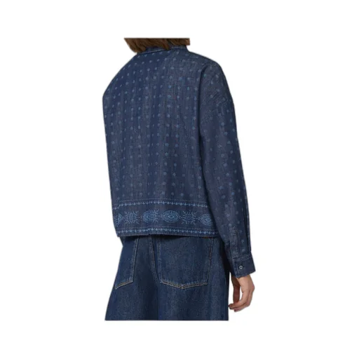 Laser-Cut Denim Shirt