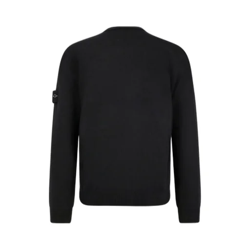Stone Island Logo Patch Knitted Cardigan
