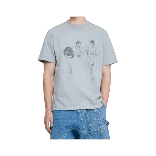 Jw Anderson Cafe Scene Printed T-Shirt