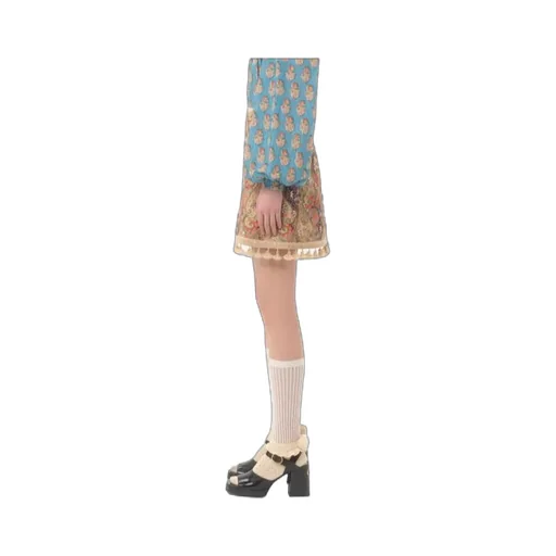 Embroidered Mini Skirt