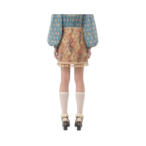 Embroidered Mini Skirt