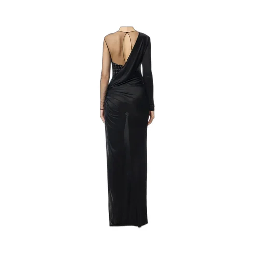 Elisabetta Franchi Red Carpet Tulle And Jersey Dress