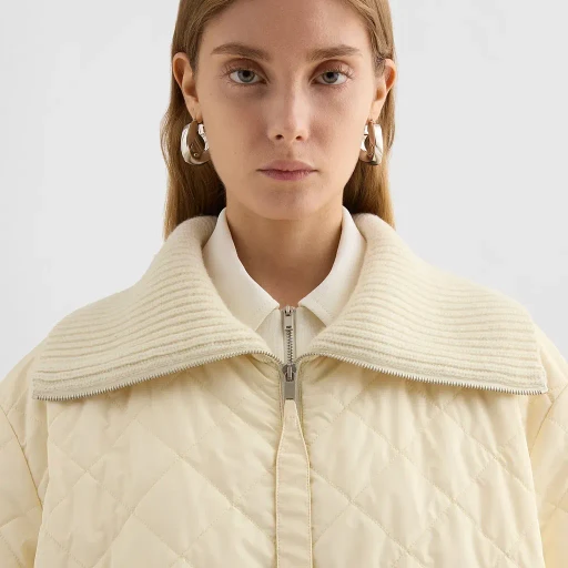Taffeta Quilted Down Coat