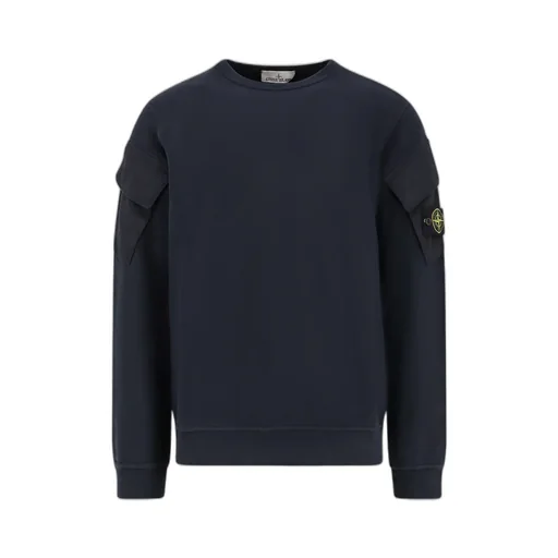 Stone Island Logo Patch Crewneck Sweatshirt