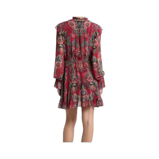 Silk-Blend Mini Dress With Print