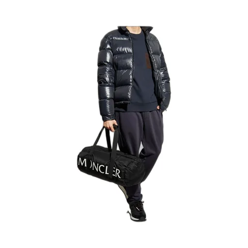 Moncler Logo Patch Straight Leg Pants