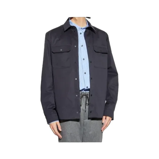 Moncler Gabardine Long-Sleeved Shirt