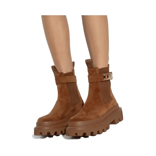 Dolce & Gabbana Dg Logo Plaque Ankle Boots