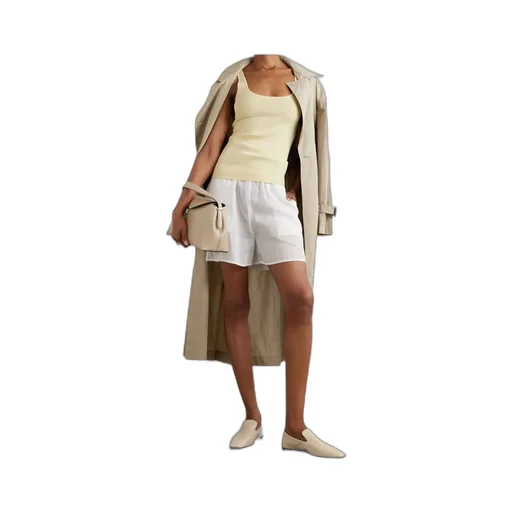 TotÊMe Elasticated-Waistband Straight Hem Shorts