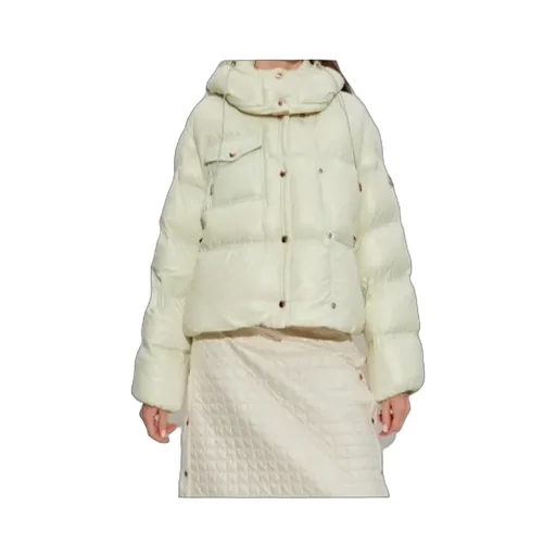 Moncler Erea Square-Quilted Hooded Short Down Jacket