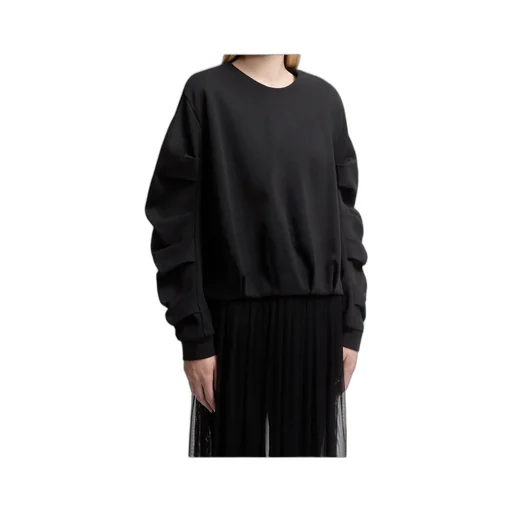 Moncler Pleated Crewneck Sweatshirt